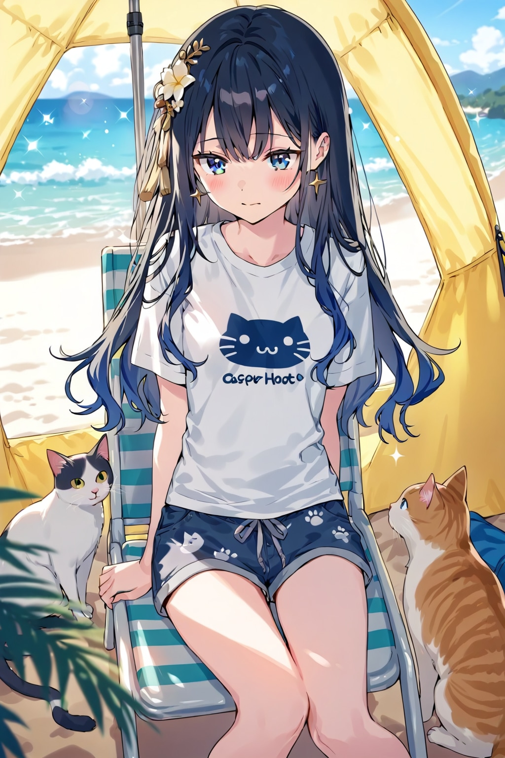 今回のキャンプは猫と海へ
