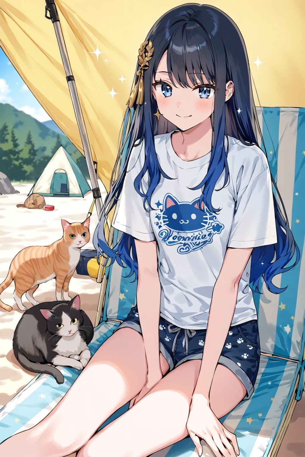 今回のキャンプは猫と海へ