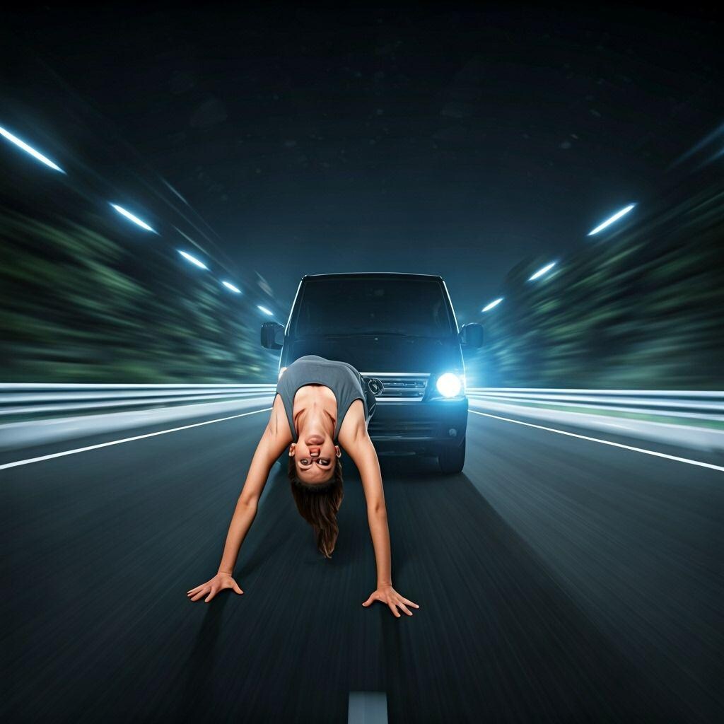 ブリッジ爆走女