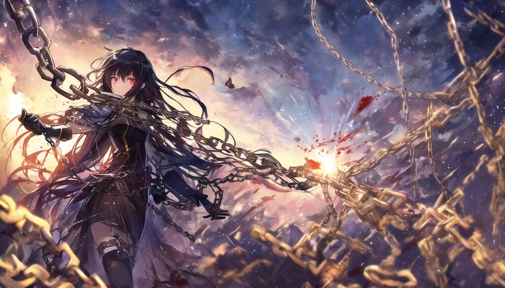 Rotäugiges Kettengirl in der regnerischen Wildnis fünf