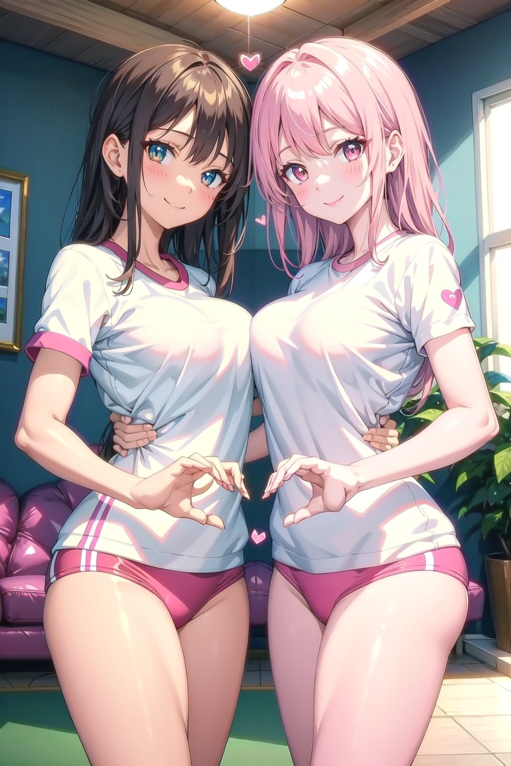 ピンクブルマで