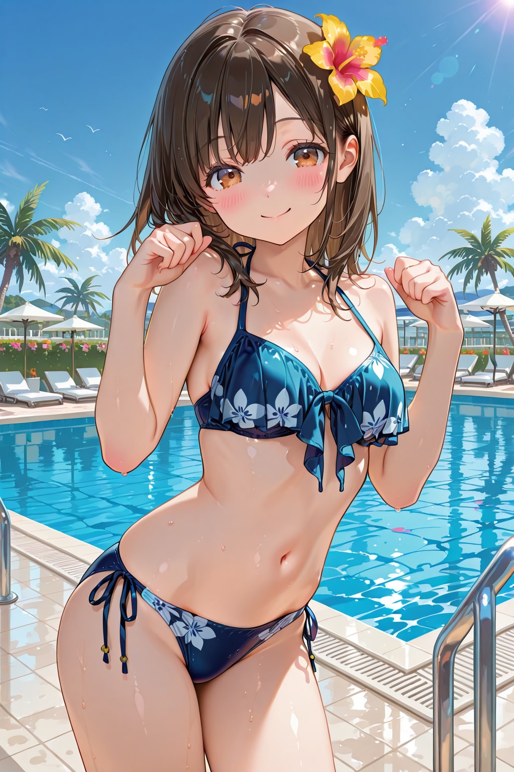 リゾートホテルのプール