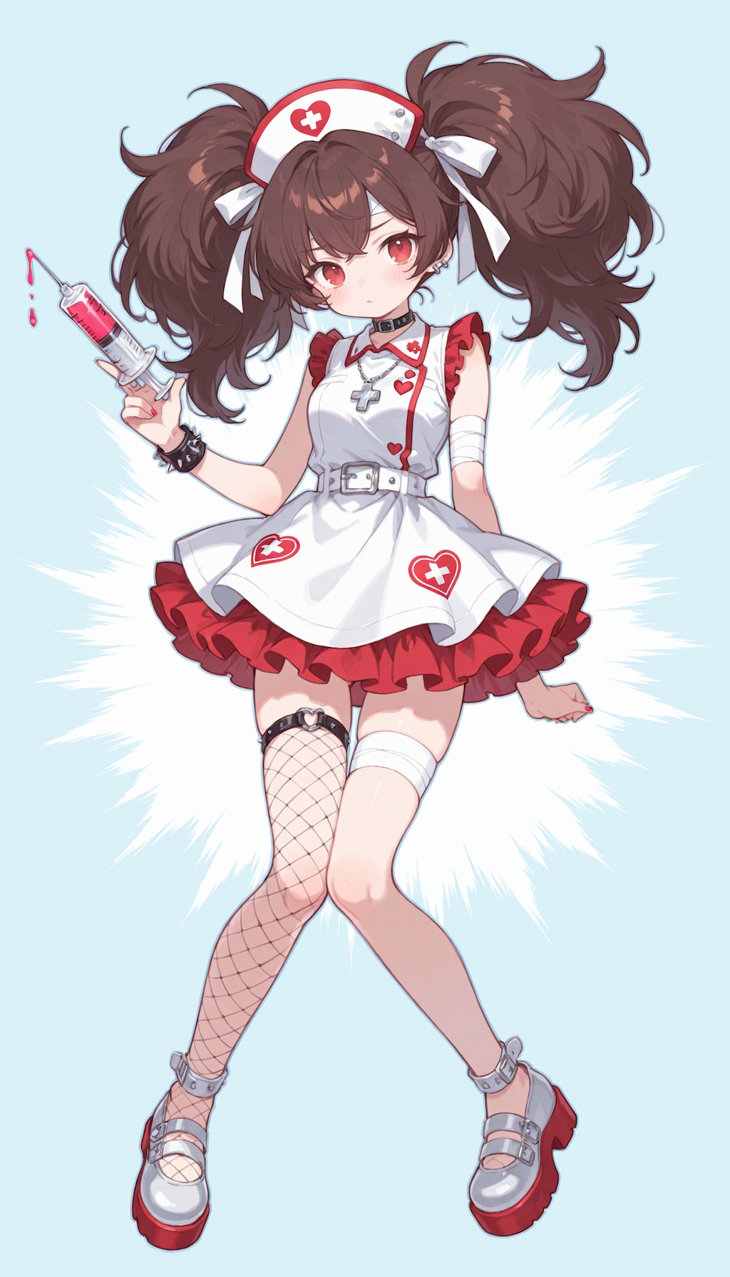 ビッグツインテールナース少女