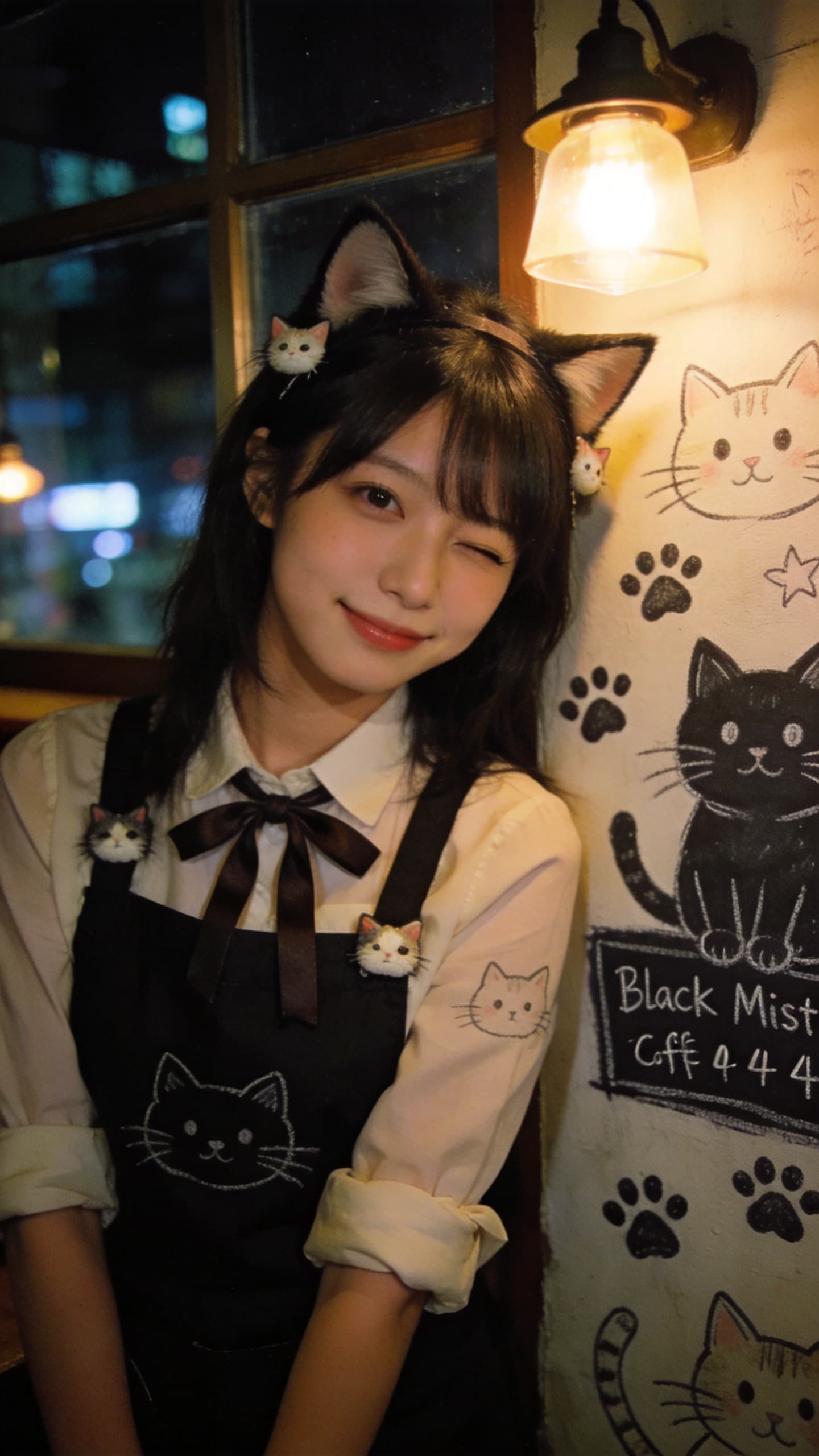 A Wink Beneath the Cat Lantern