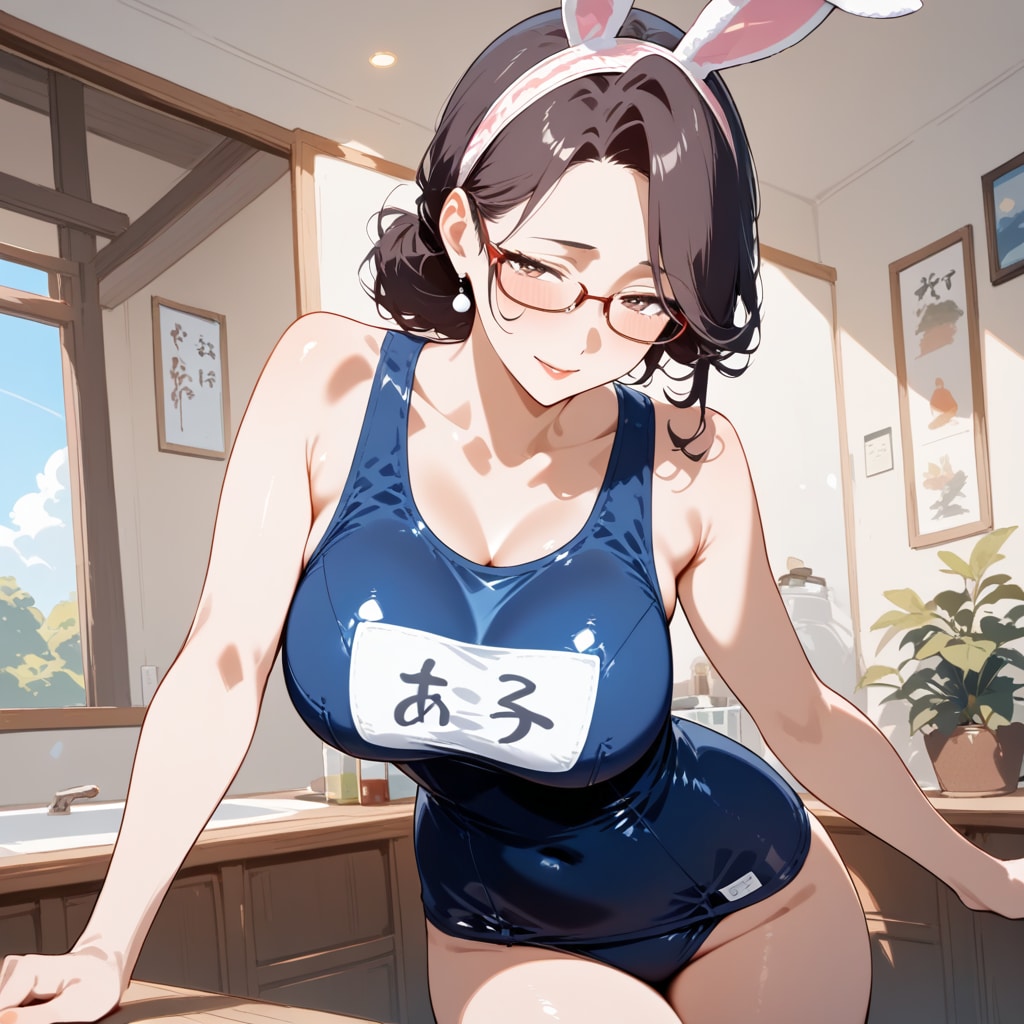 スク水バニー主婦