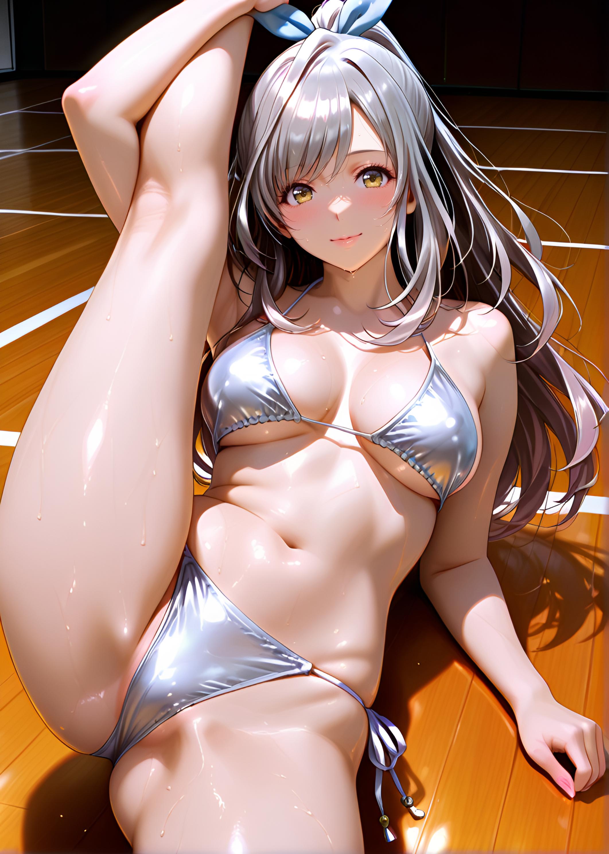 朝比奈月愛(AsahinaKagura)　だからぁ、私、体やわらかいんだって〜