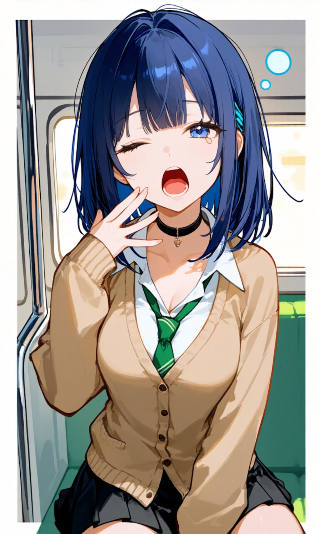 眞琴ちゃん通学中