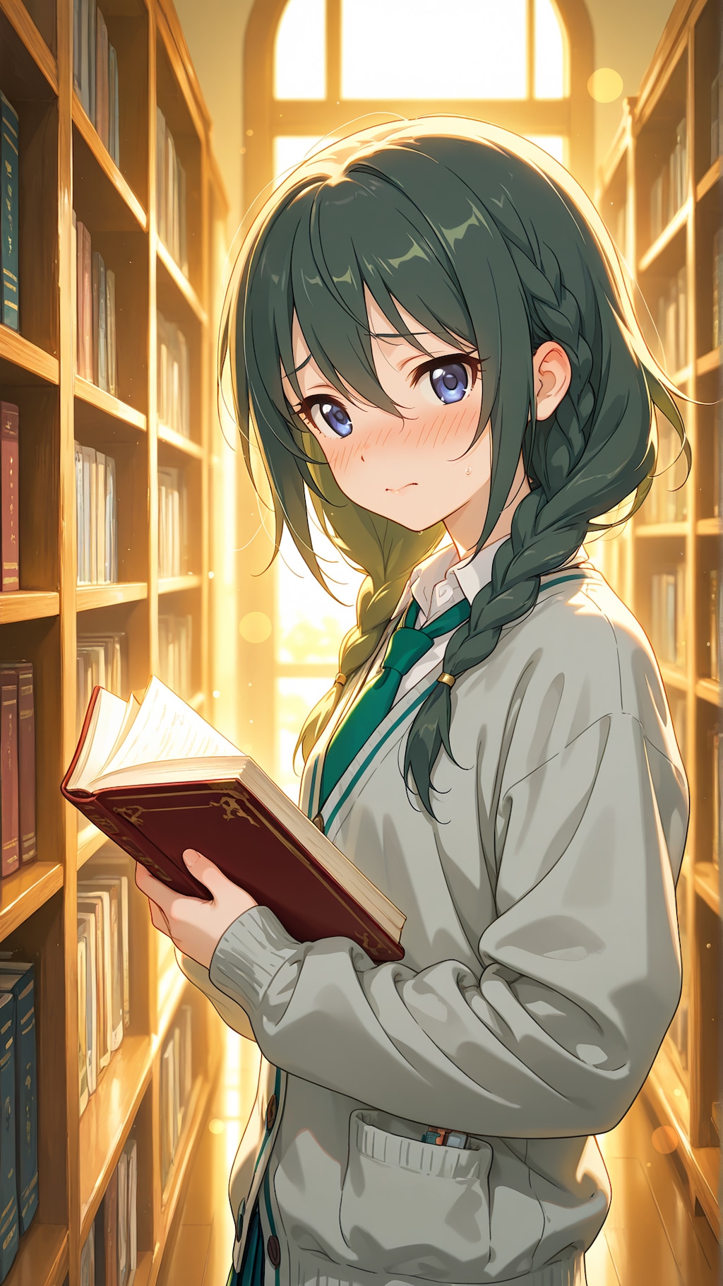 図書室の女の子　真行寺由仁
