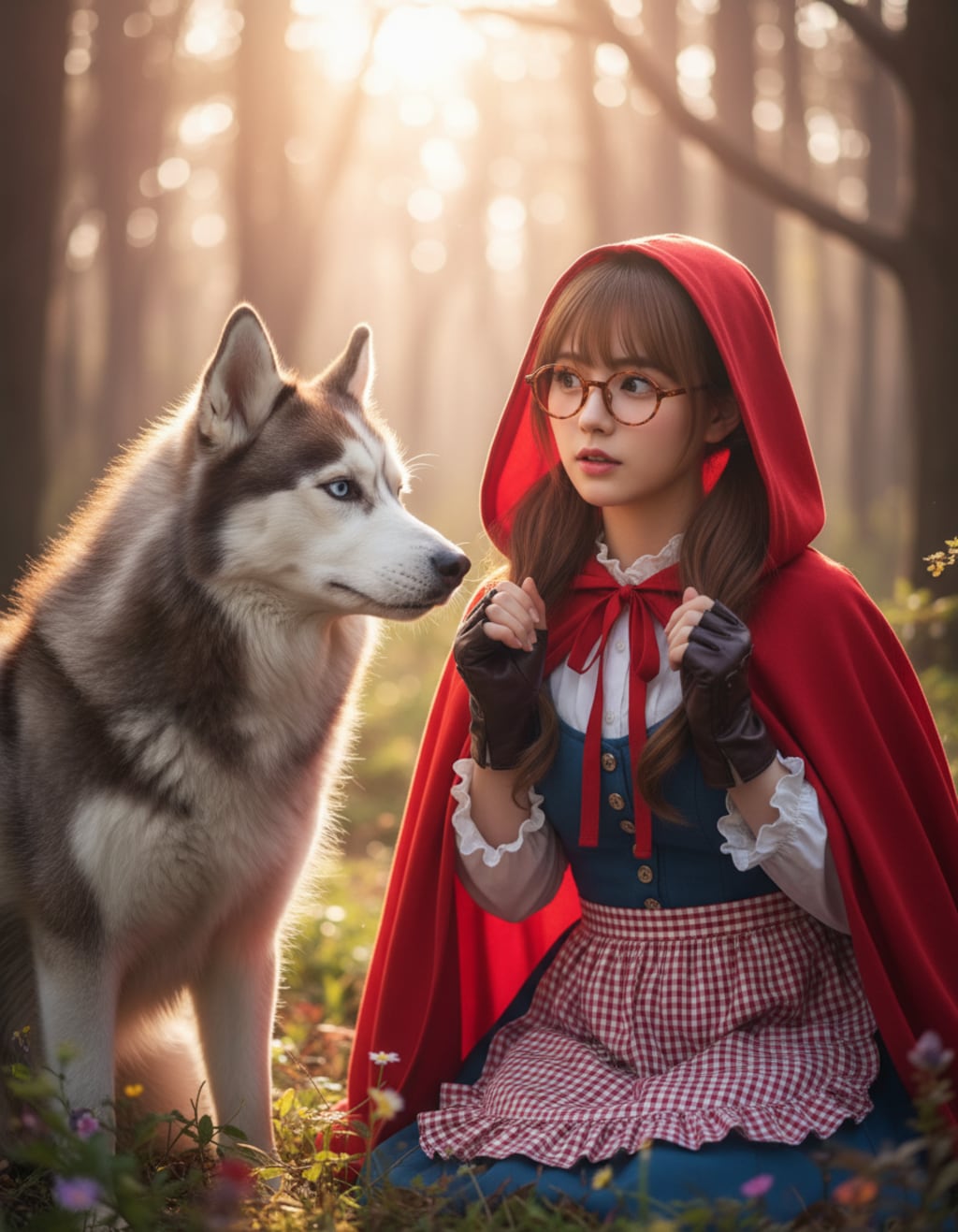 おびえる赤ずきんちゃん