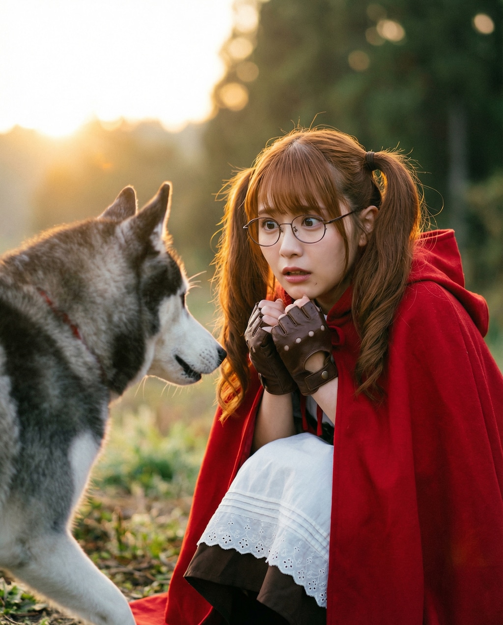 おびえる赤ずきんちゃん