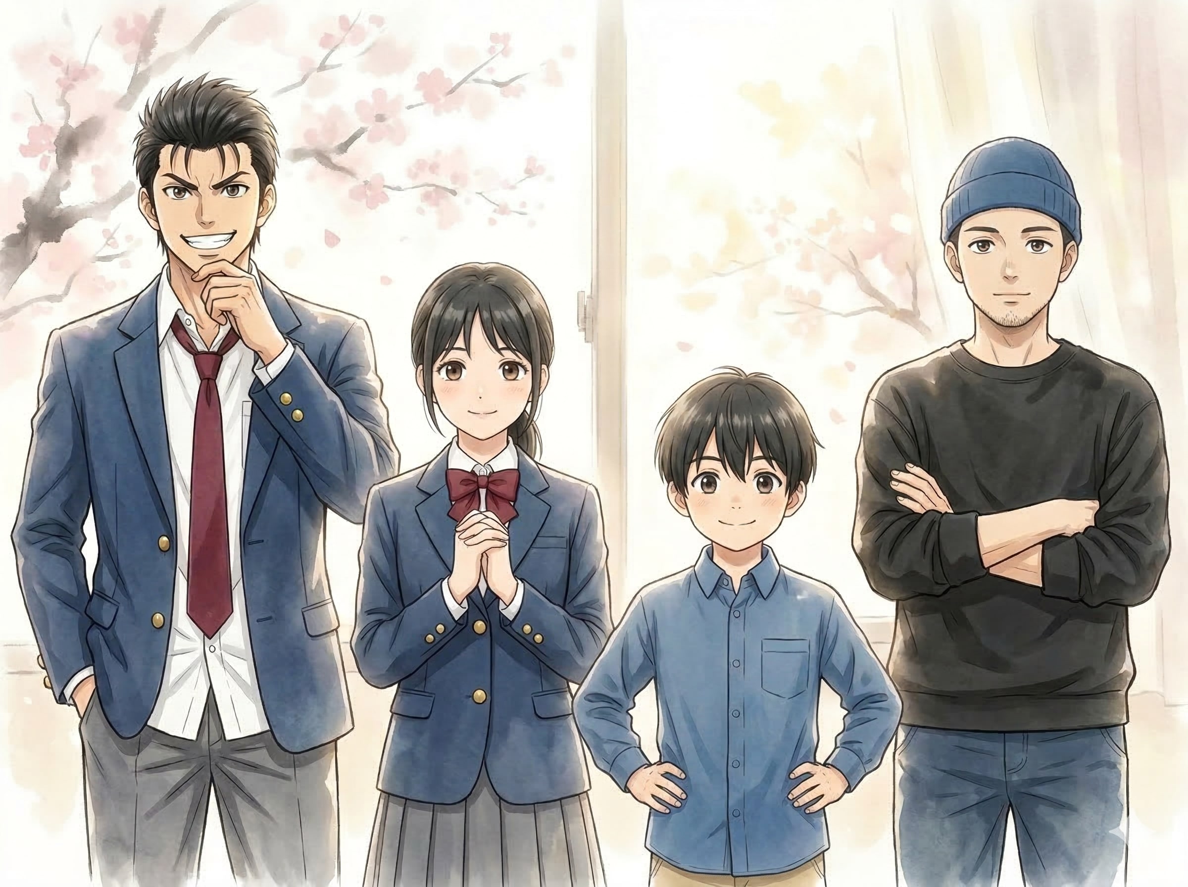 4人組 89 | の人気AIイラスト・グラビア