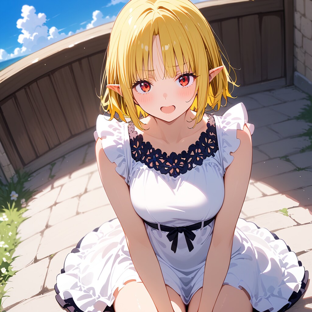 金髪エルフさん