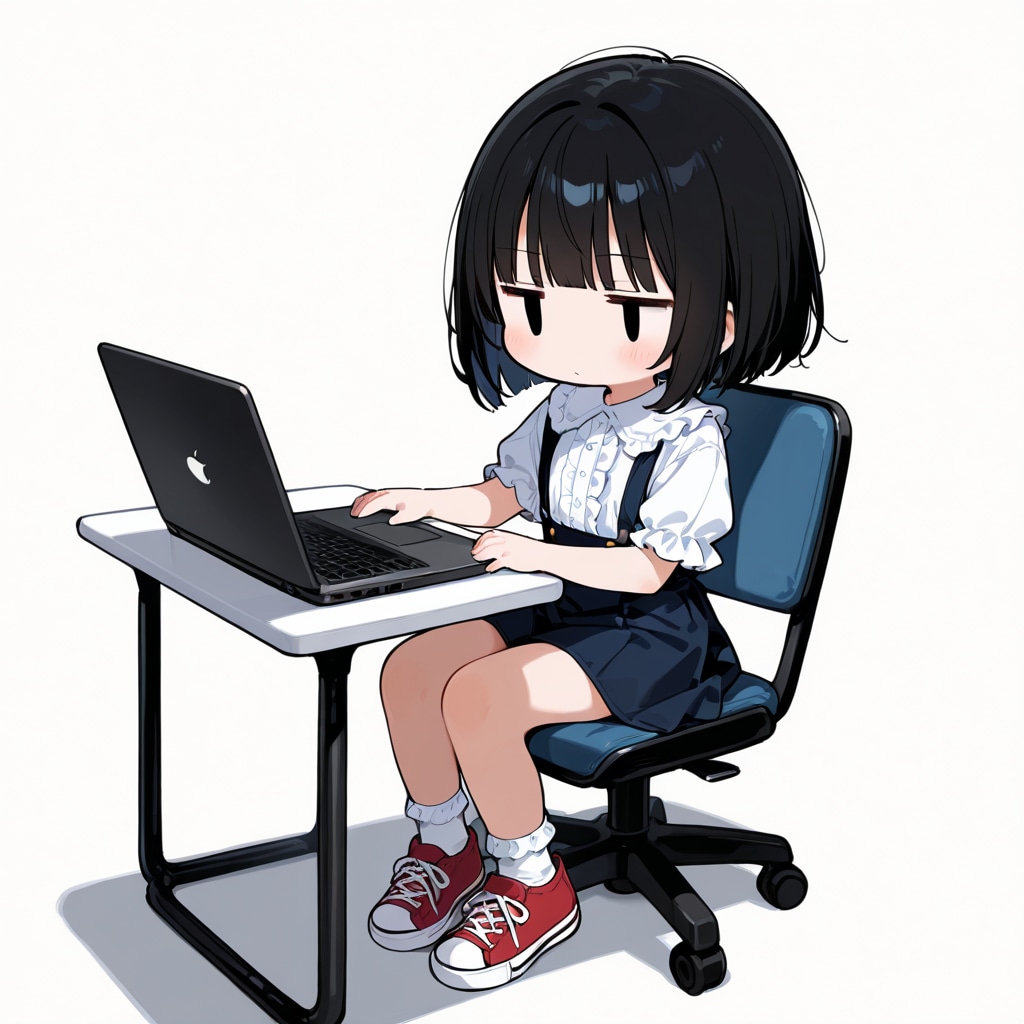 パソコンをさわる | の人気AIイラスト・グラビア