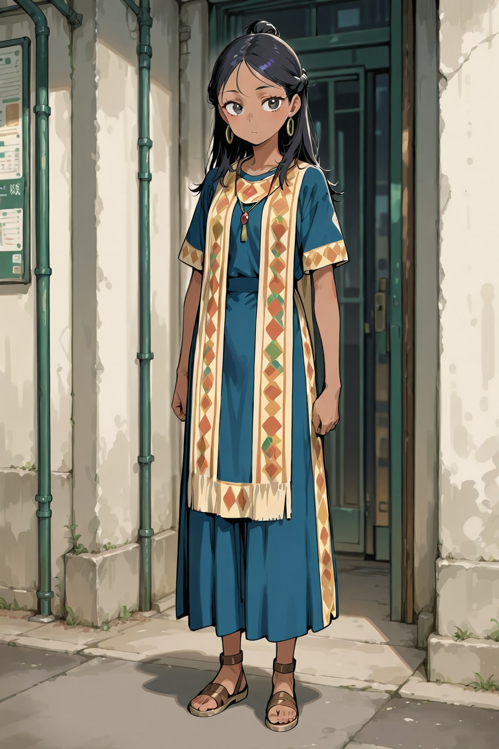 民族衣装の少女