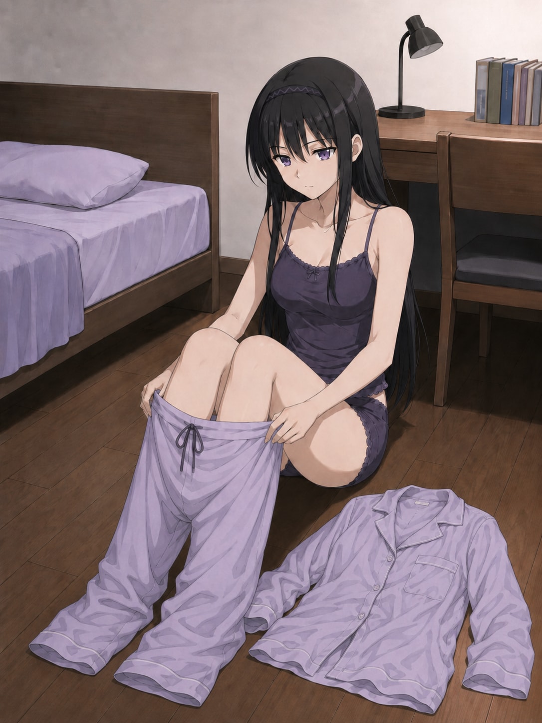 おやすみ前のほむらさん
