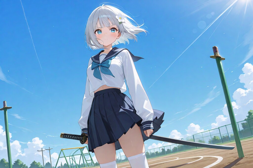 セーラー服と日本刀