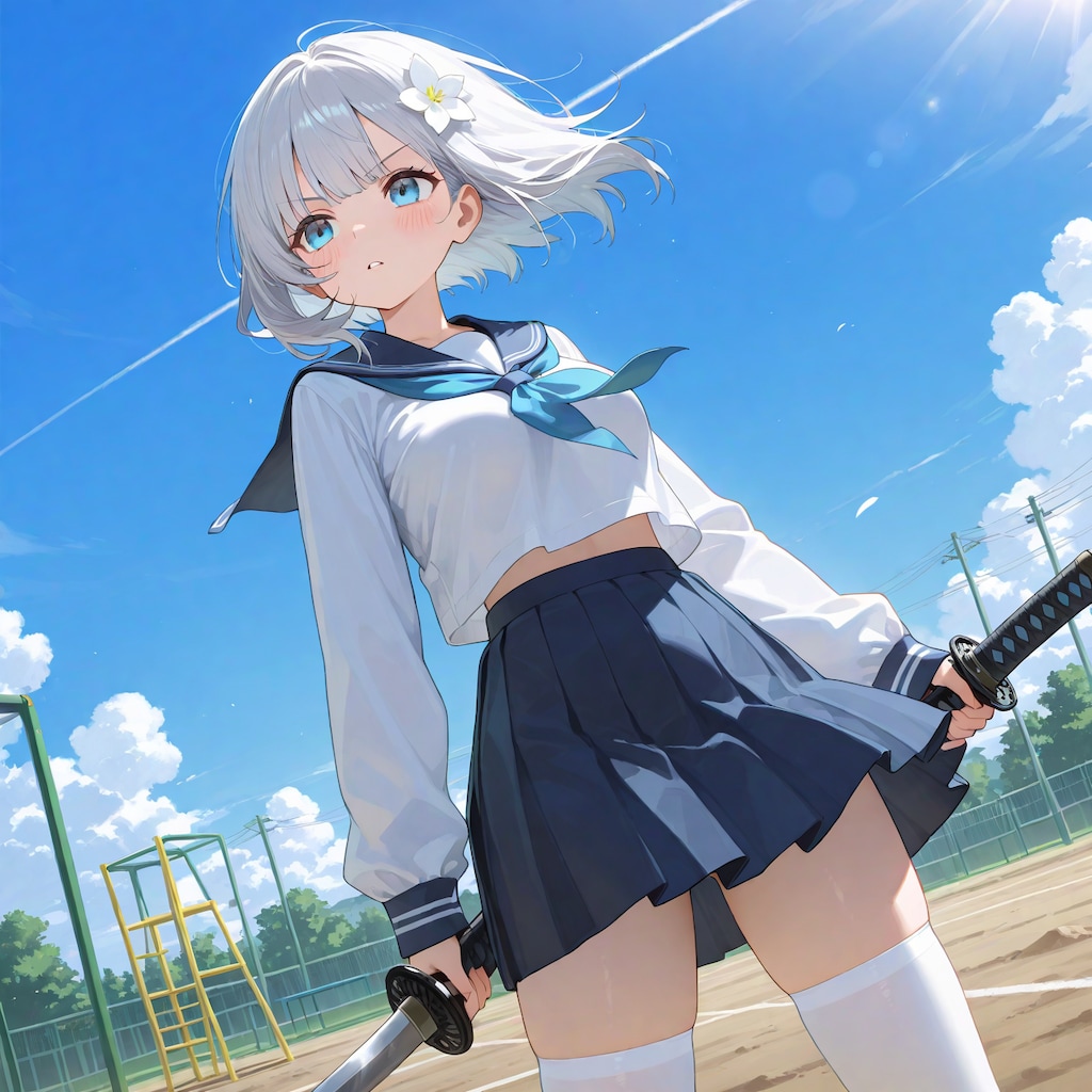セーラー服と日本刀