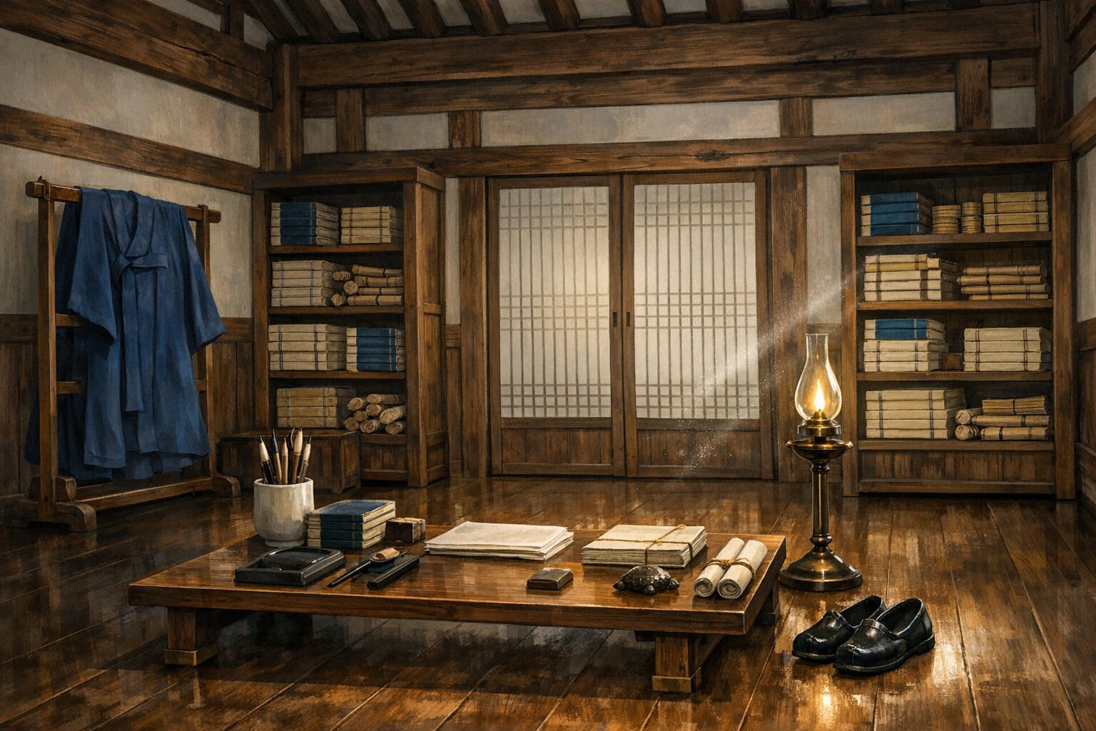 韓屋と書斎