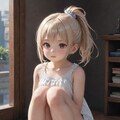 かわいい女の子、ポニーテール 2枚目