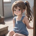 かわいい女の子、ポニーテール 4枚目