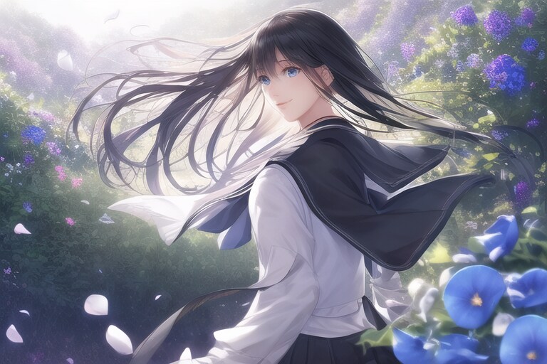 文月(朝顔　love in vain)