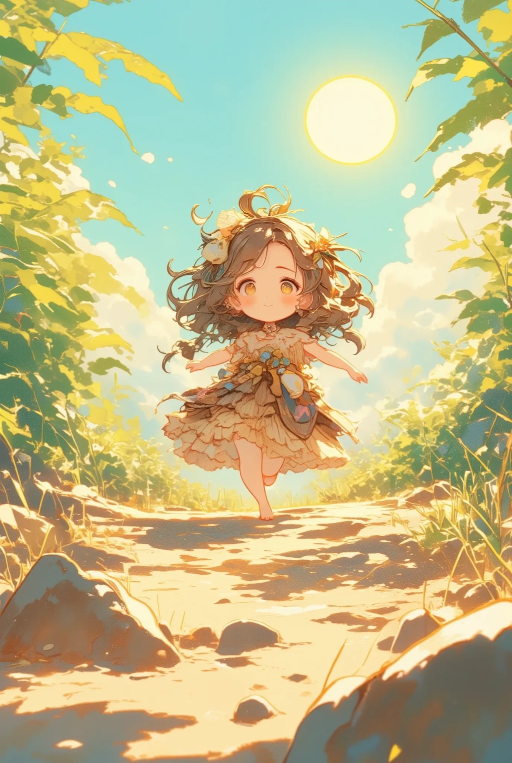 原始時代のフリフリちゃん