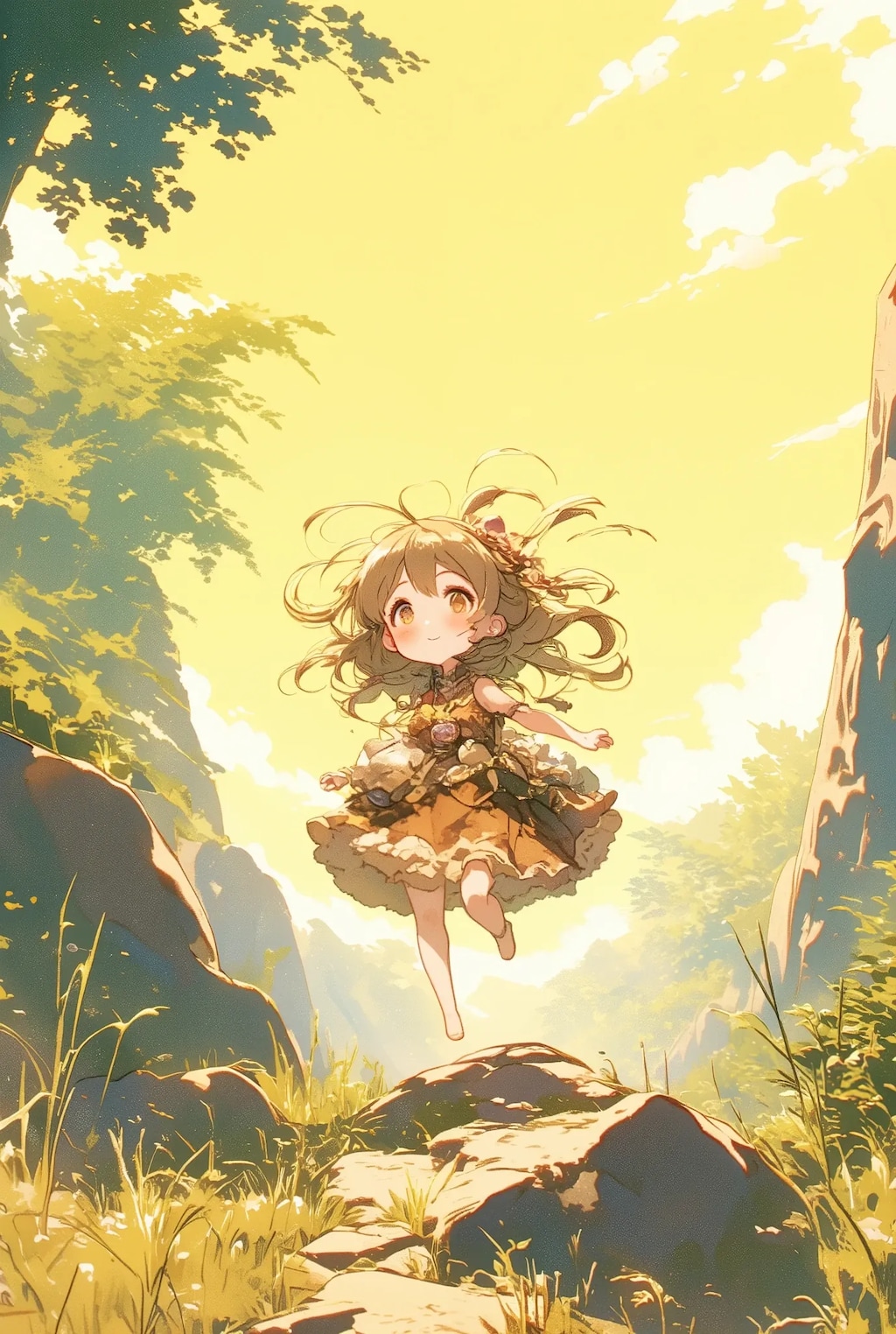 原始時代のフリフリちゃん