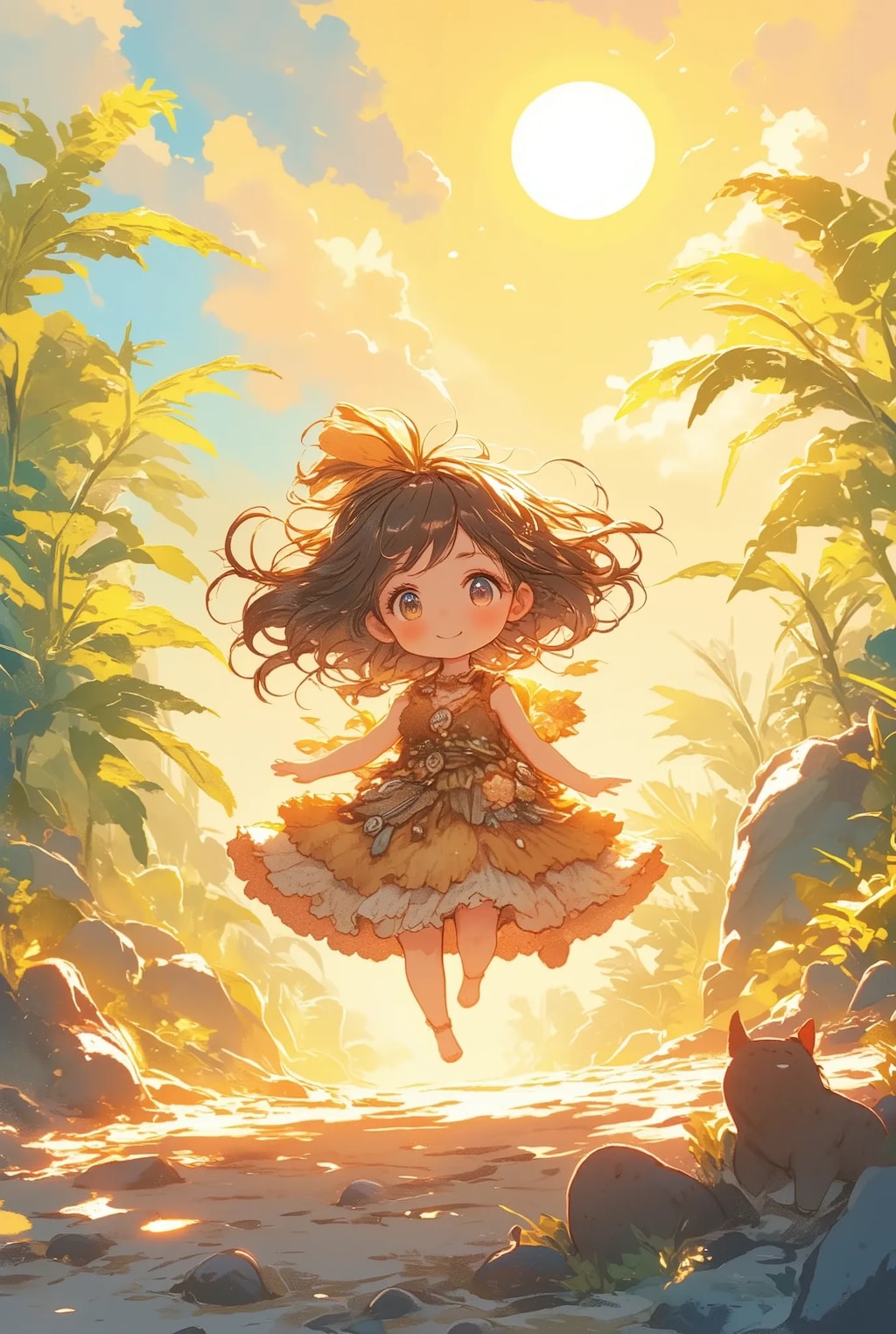 原始時代のフリフリちゃん