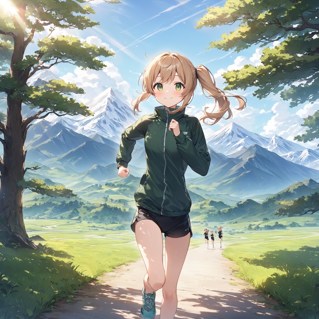 自然を駆ける
