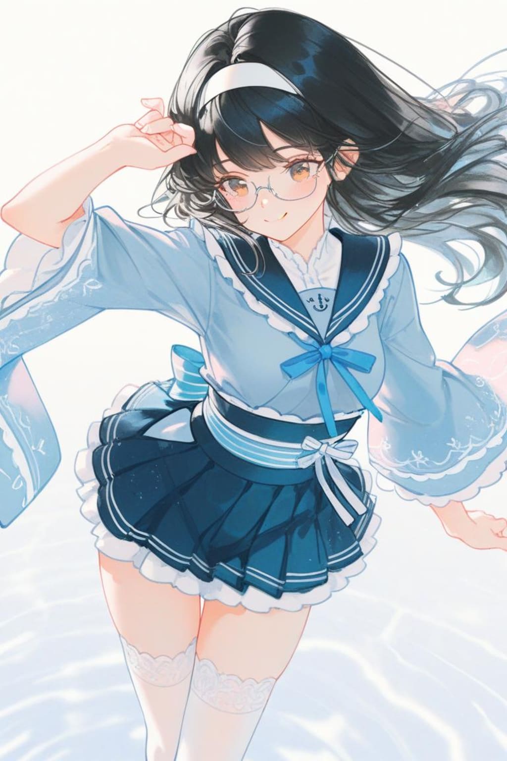 <うちの子ちゃん＆先輩ちゃん>和服セーラー