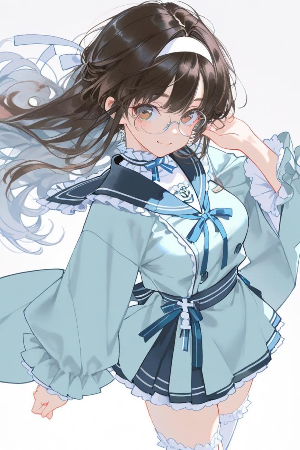 <うちの子ちゃん＆先輩ちゃん>和服セーラー