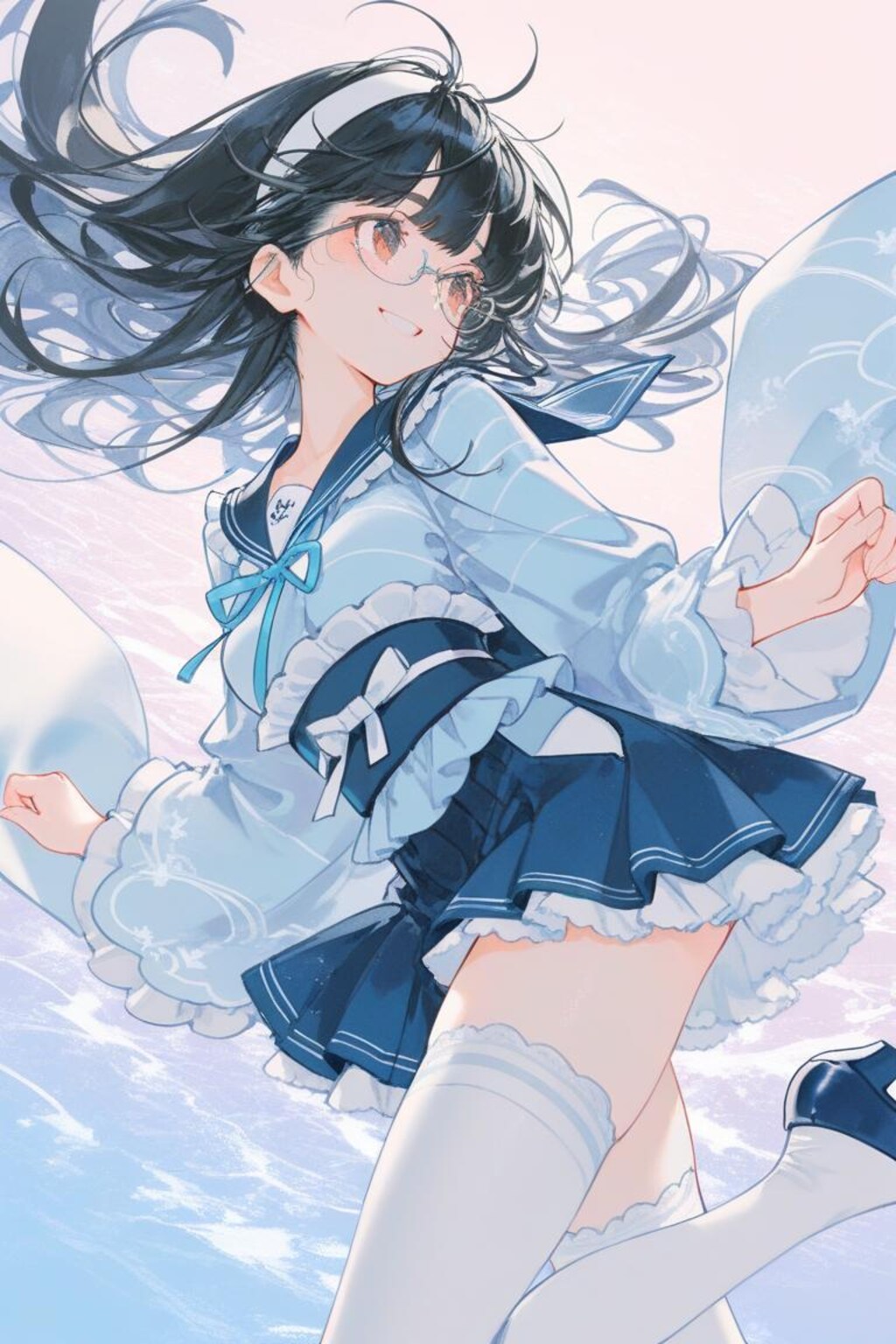 <うちの子ちゃん＆先輩ちゃん>和服セーラー