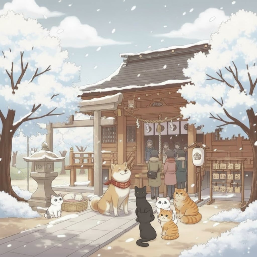 初詣🐶😺