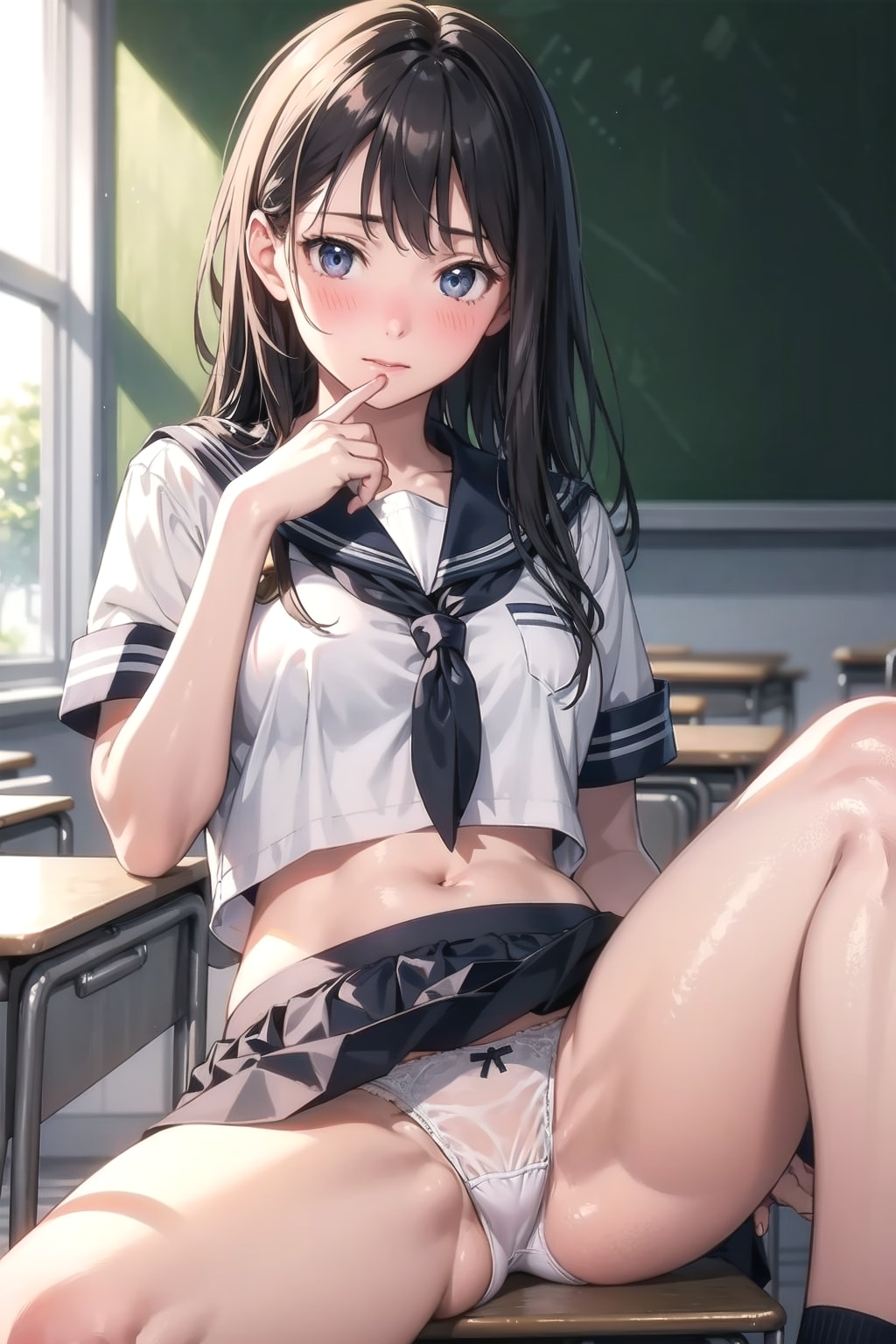 二人だけの放課後(イラスト)③