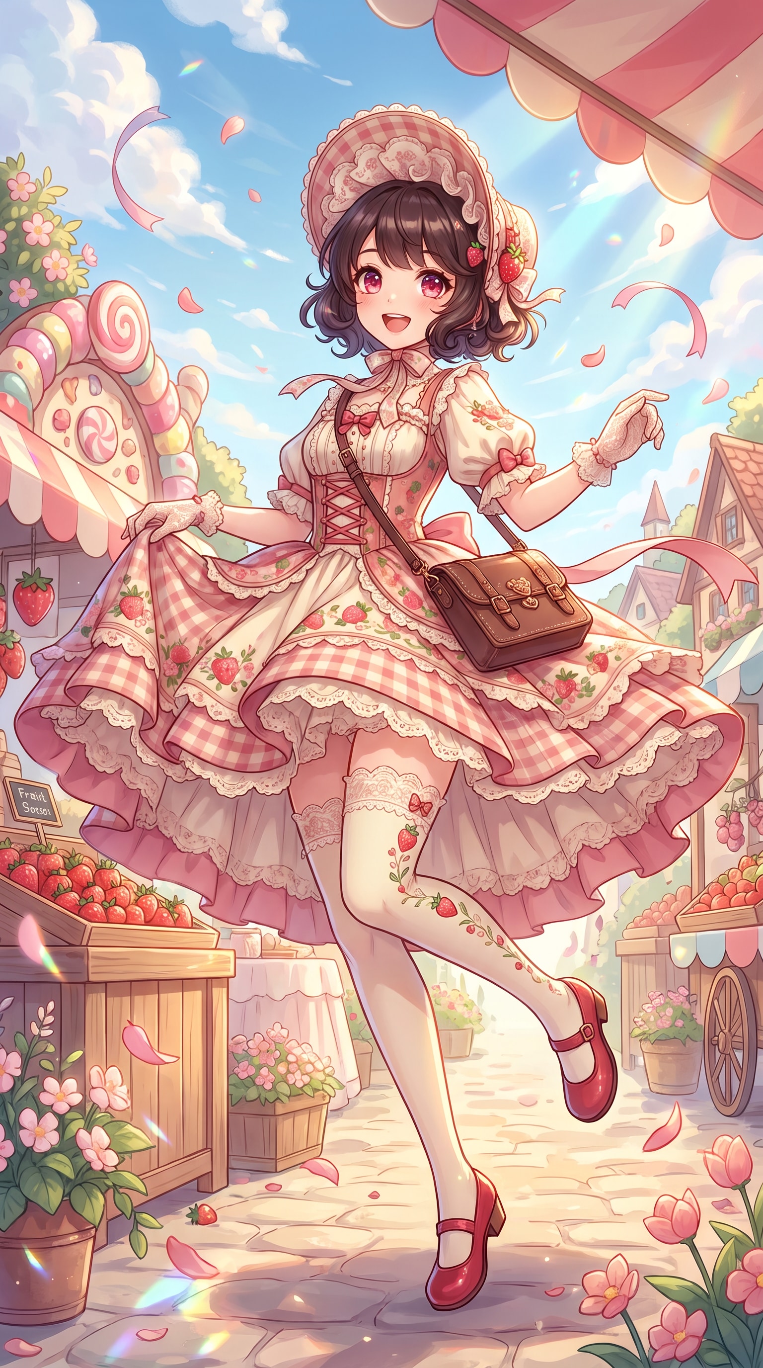 苺花夢幻行 | の人気AIイラスト・グラビア