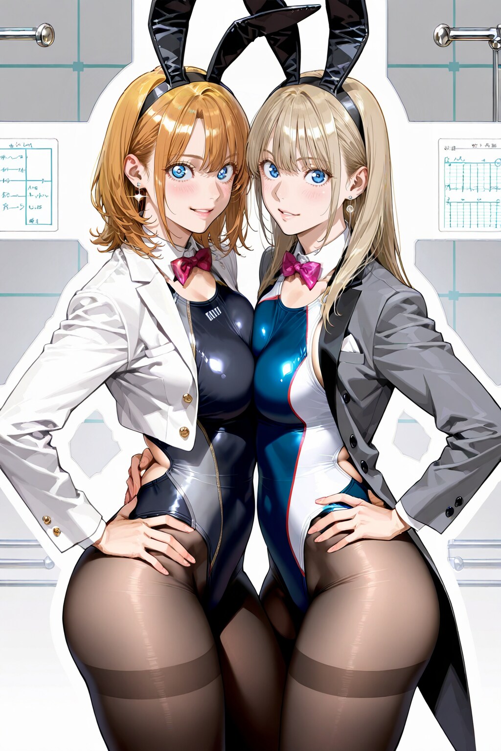 燕尾服競泳バニー