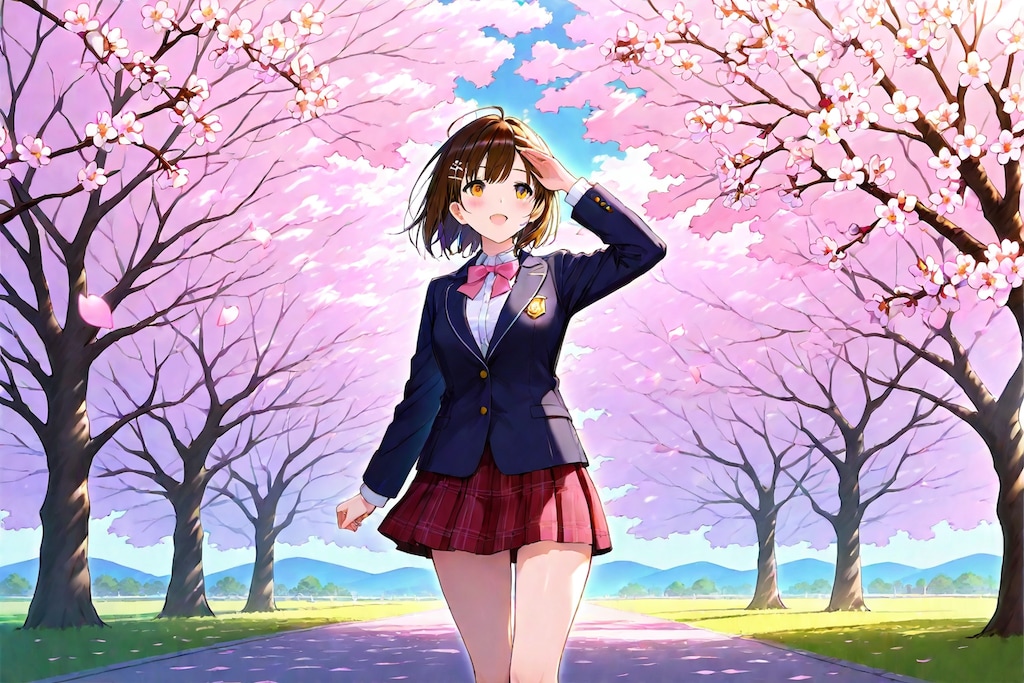 桜と可愛い少女🌸ＰＡＲＴ２