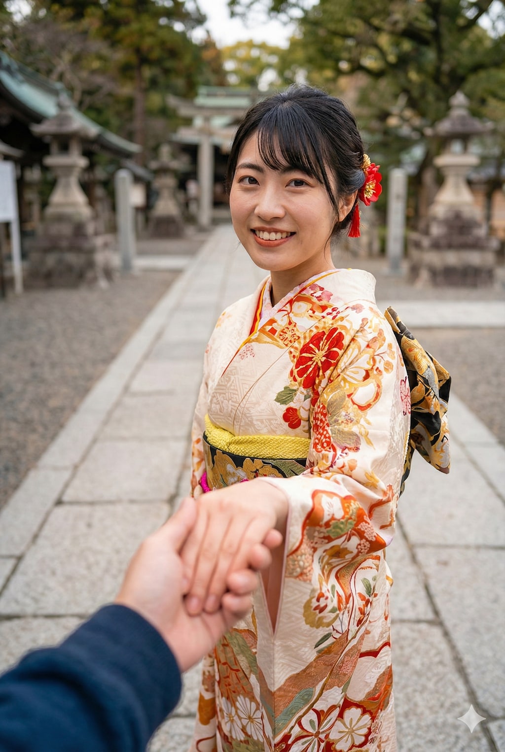 【彼氏目線】「今年もよろしくね」振袖姿の彼女と初詣＆初日の出デート🎍🌅