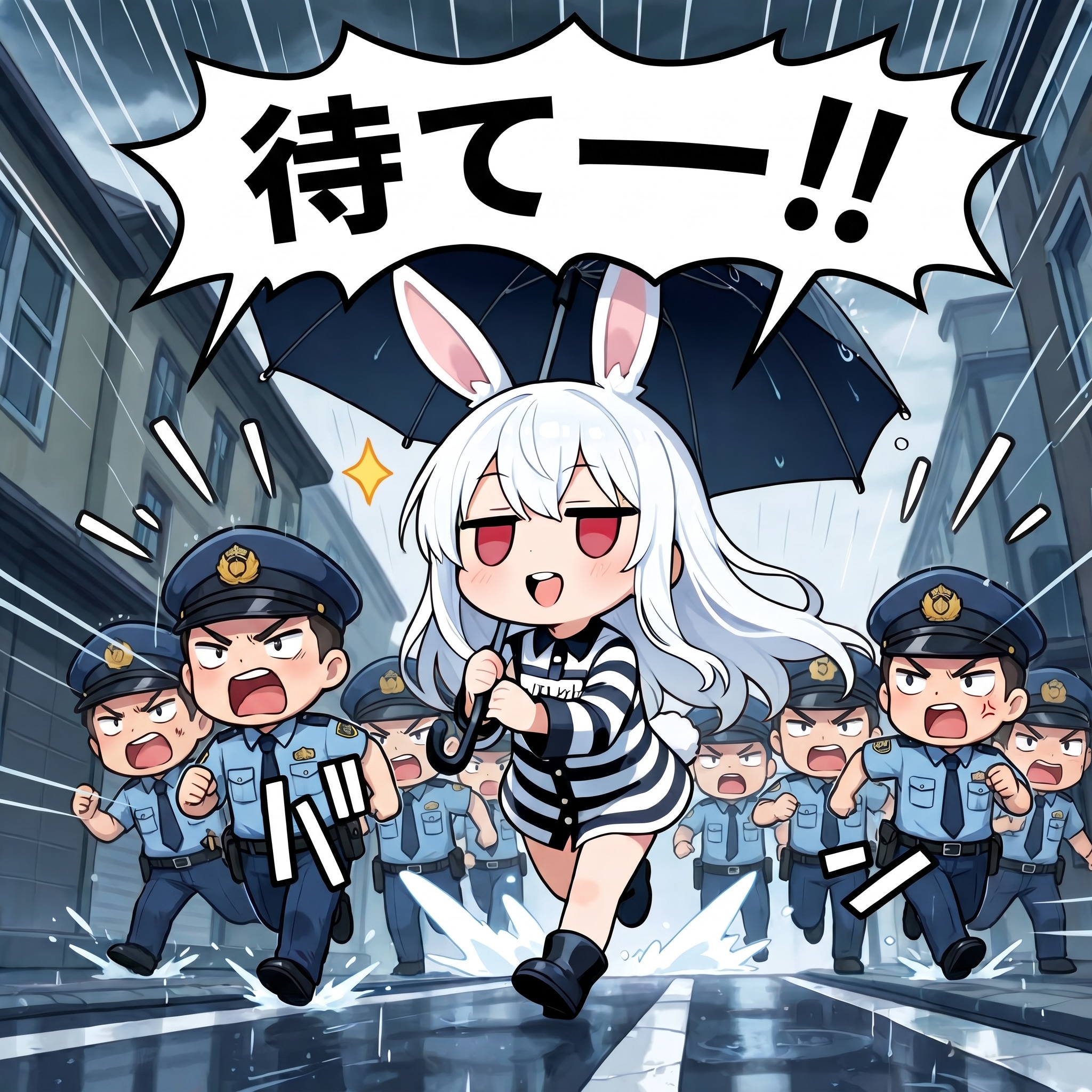 雨の日のお出掛け（脱獄） | の人気AIイラスト・グラビア