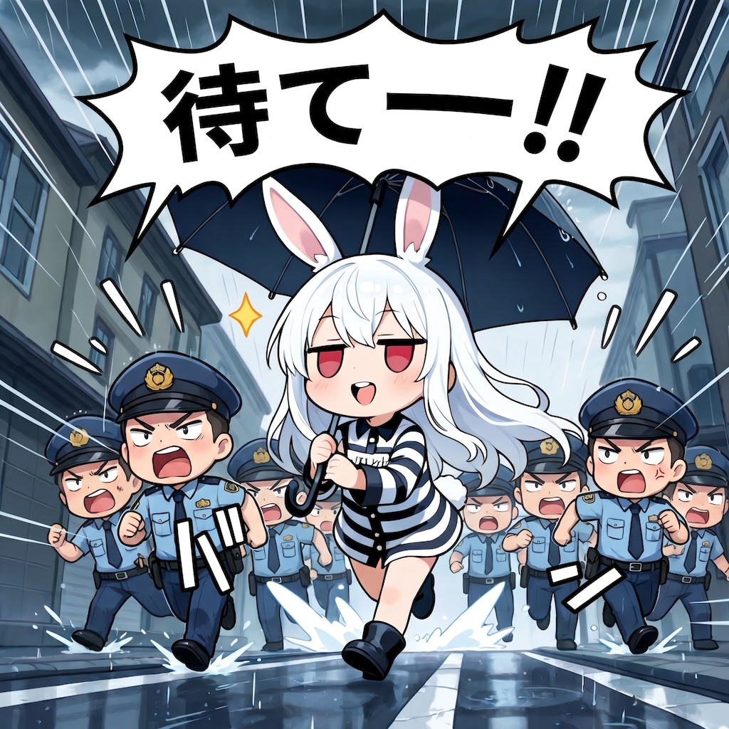 雨の日のお出掛け（脱獄）