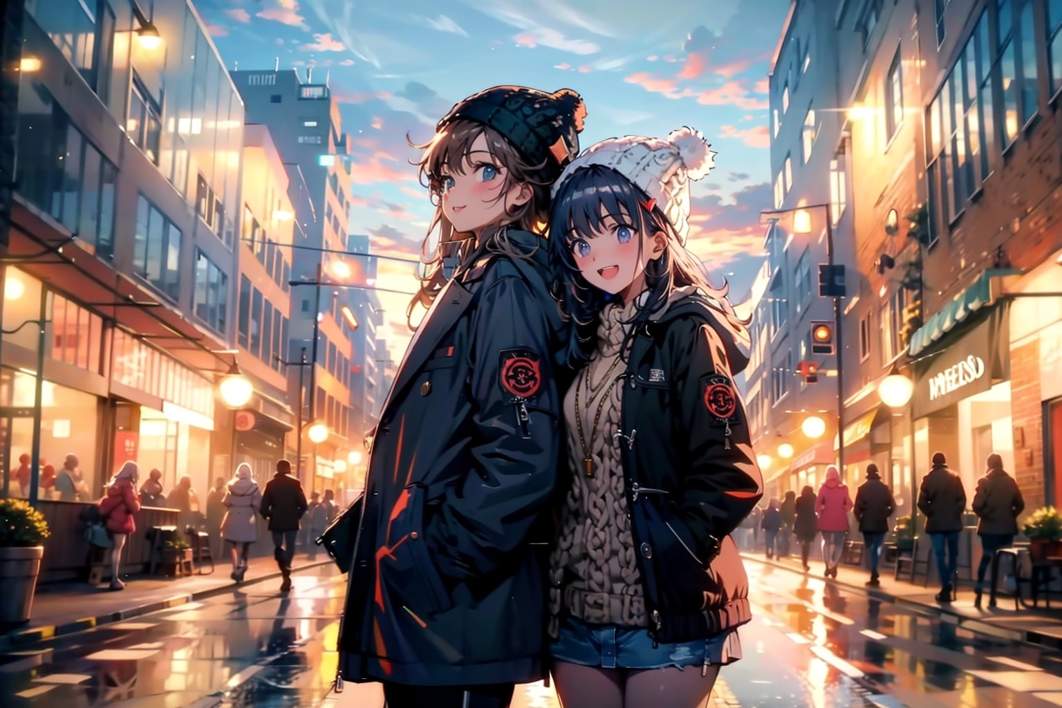 2枚] 二人組 | の人気AIイラスト・グラビア