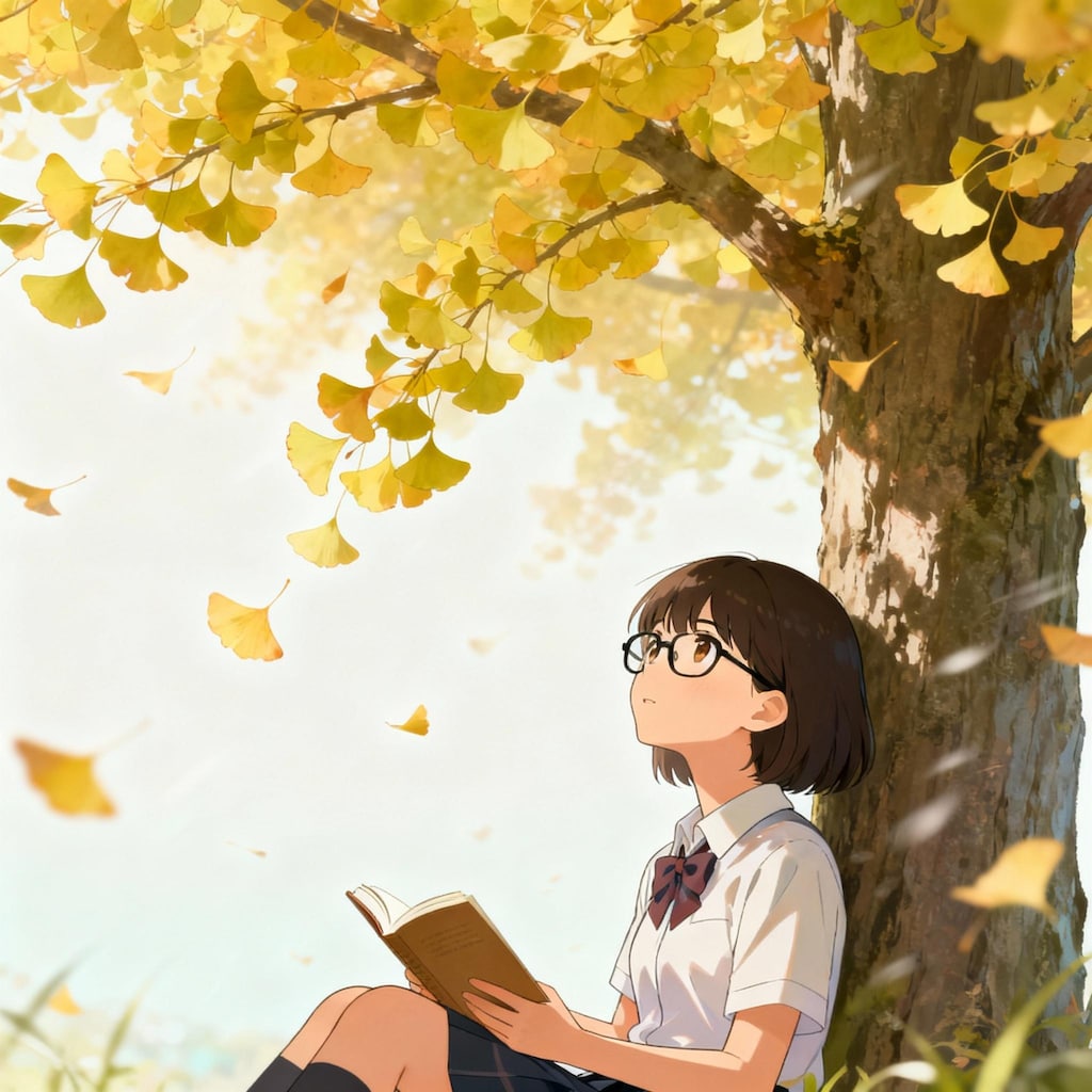 ページをめくるたびに舞う秋