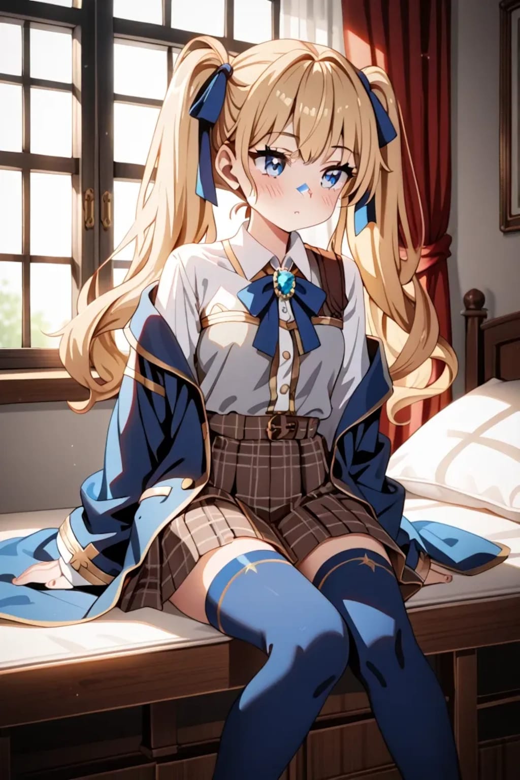 べ、別に…窓辺で微笑んでるわけじゃないんだから！ ……でも、莉奈のこと見てくれると嬉しいかも…♡🌞