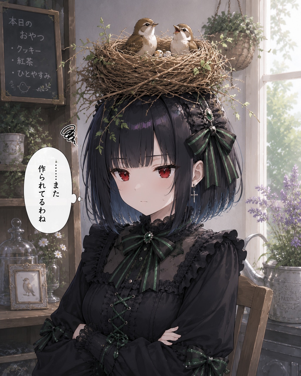 【頭上縛り】19.「と」→「鳥の巣」霧雨カスミ