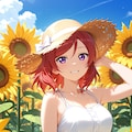 向日葵畑 3枚目