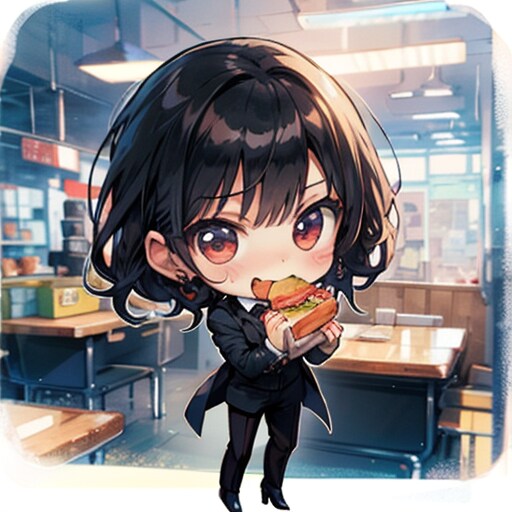 チビキャラのTOPAZちゃん２ | の人気AIイラスト・グラビア