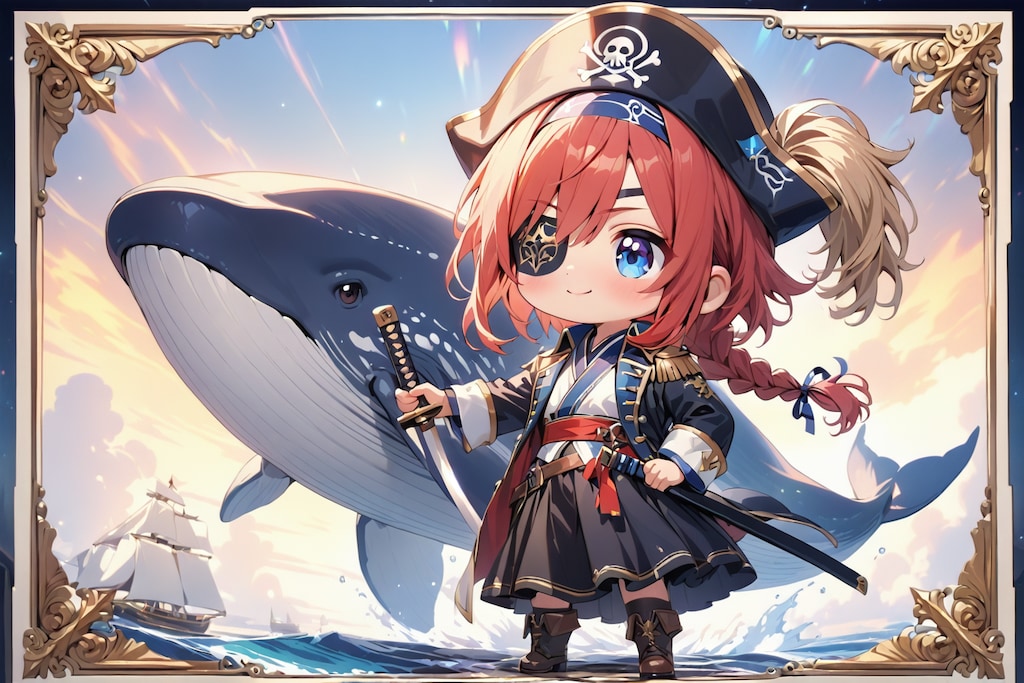 パイレーツコロポックル赤髪お兄ちゃんズくんクジラと共に参上！