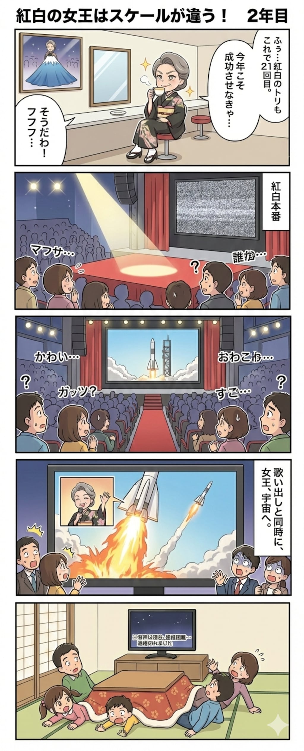 紅白の女王はスケールが違う！ ２年目　紅白の女王、ついに世界を飛び出す！