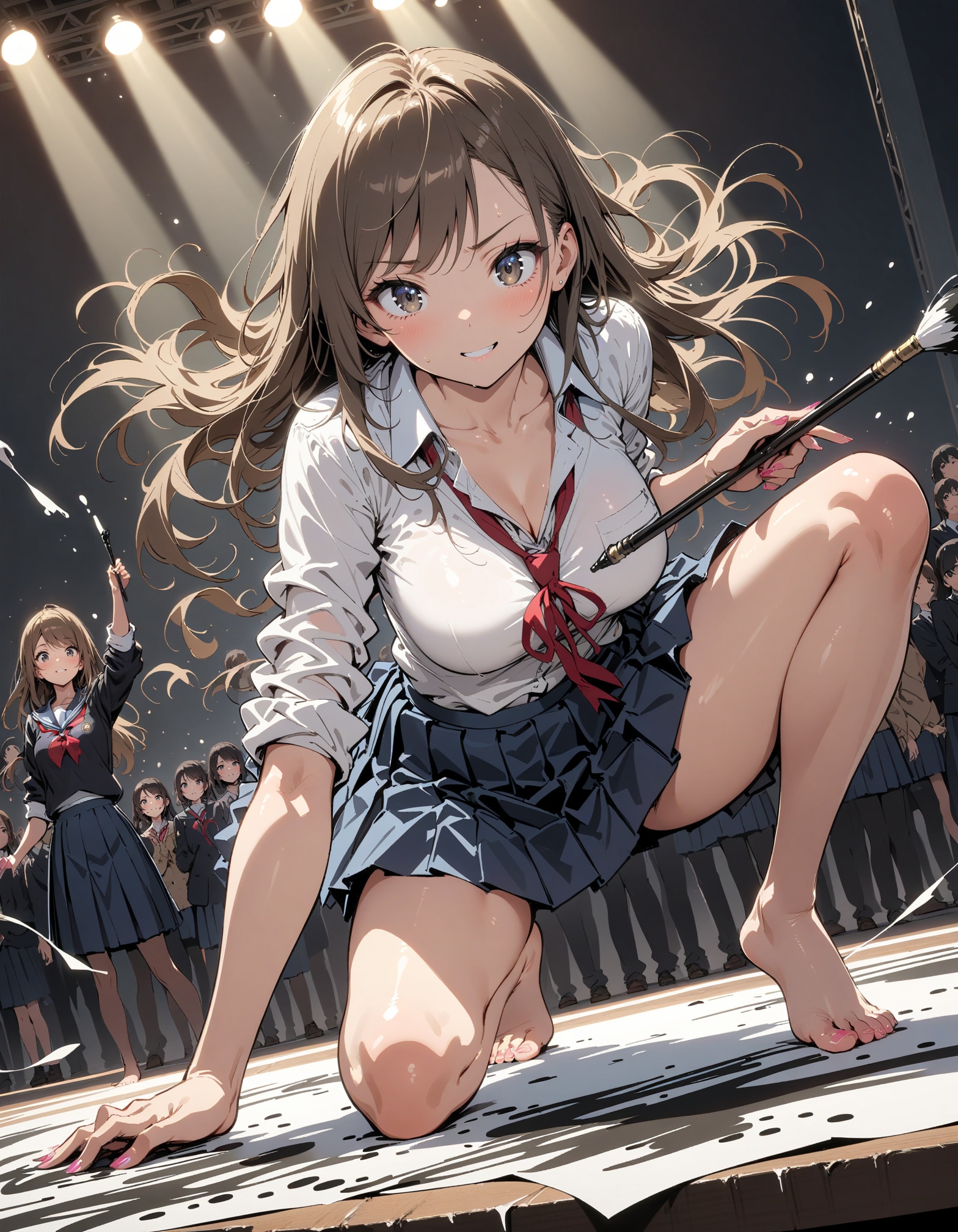 書道パフォーマンス部 | の人気AIイラスト・グラビア