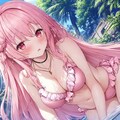続・ピンクな彼女と室内プール 5枚目